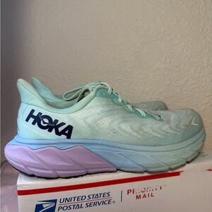Hoka Women's Aqua and Lilac Athletic Shoes